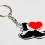 Buy Mustache Key Ring