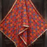 Blue Red Multi Color Phulkari